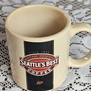RARE SEATTLE'S BEST COFFEE MUG VINTAGE HARD TO FIND SBC TEA CUP MADE IN USA